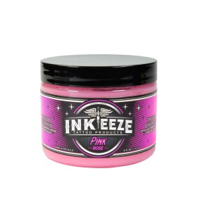 View of a 177ml can of INK-EEZE Pink Glide Tattoo Ointment