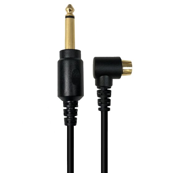 Darklab RCA cable 90° angled made of silicone about 180 cm long