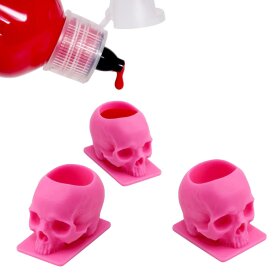 Skull Tattoo Ink Cups - pink 200 pcs