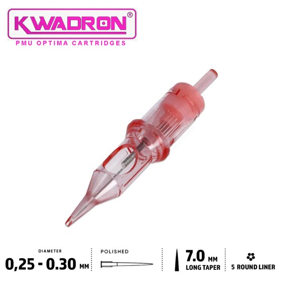 Kwadron PMU Optima Needle Cartridges 5er Round Liner - Long Taper 1200x1200 jpeg