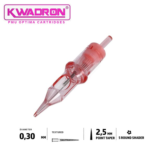 Kwadron PMU Optima Needle Cartridges Roundshader - 30/5RSPT-T 1200x1200 jpeg