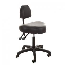 TatTech- Tattoo Artist Chair - Black, ergonomic, comfortable tattoo artist chair fully adjustable to your best and healthy sitting posture while working