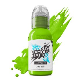 World Famous Tattoo Ink Limitless Lime Zest in 30ml a...