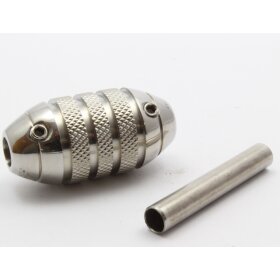 Grip knurled 25 mm oval