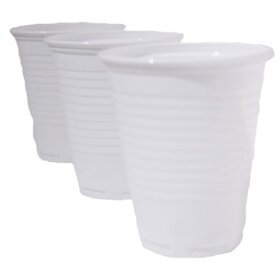 100 Plastic cups - White (6 oz)