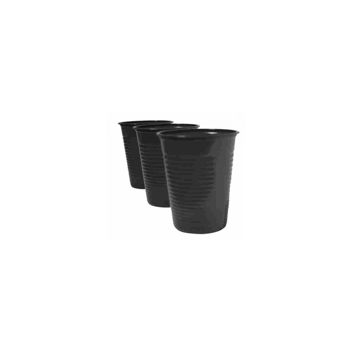 100 Plastic Cup black [6 oz]