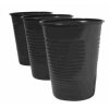 100 Plastic cups - Black (6 oz)