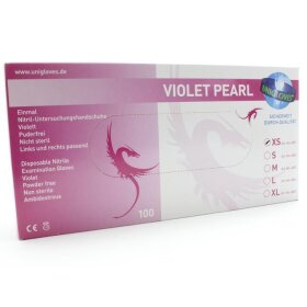 Nitril Gloves Violet Pearl XS