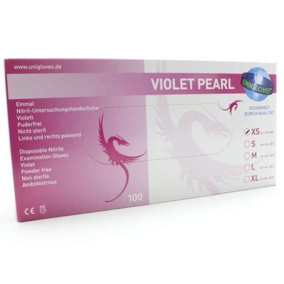 Nitril Gloves Violet Pearl XL