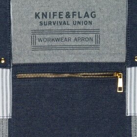Knife & Flag Half Apron Denim