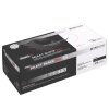 unigloves select black 300 latex gloves robust micro-roughened palm powder-free extra long black Size: S