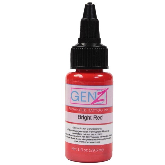 Bottle of Tattoo Color Intenze Bright Red 1oz - buy at Tattoo Goods1200x1200 jpeg
