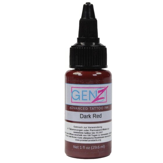 Bottle of Tattoo Color Intenze Dark Red 1oz - buy at Tattoo Goods1200x1200 jpeg