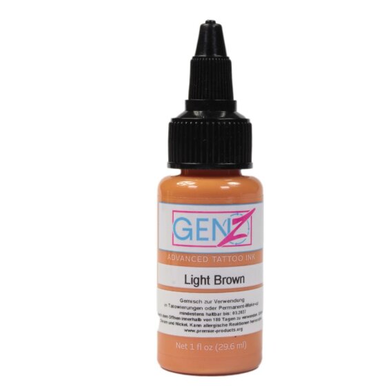 Bottle of Tattoo Color Intenze Light Brown 1oz - buy at Tattoo Goods1200x1200 jpeg