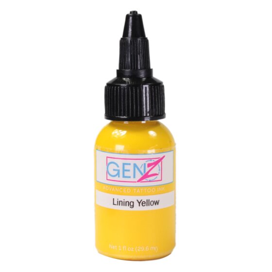 Bottle of Tattoo Color Intenze Gen-Z Lining Yellow 1oz - buy at Tattoo Goods1200x1200 jpeg