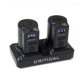 Critical - 2 Universal Batterien und Dock Set 1x RCA und 1x 3,5mm
