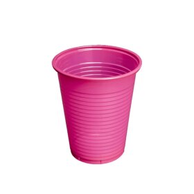 100 Plastic cups - pink (6 oz)