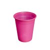100 Plastic cups - pink (rosa) - (6 oz)