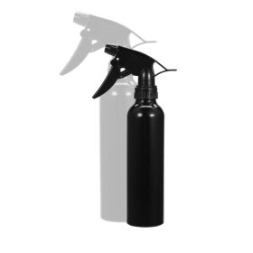 Spray Flasche Aluminium - schwarz  250 ml