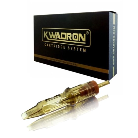 View of Kwadron needle Cartridge Magnum Long Taper with packaging